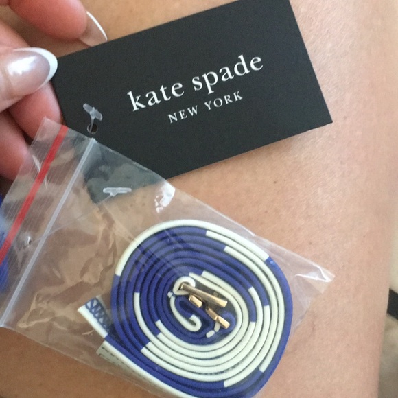 New Kate Spade Blue and White Striped Bikini - Picture 11 of 16